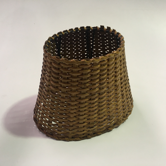 LAMPSHADE, Small Wicker Tapered Oval